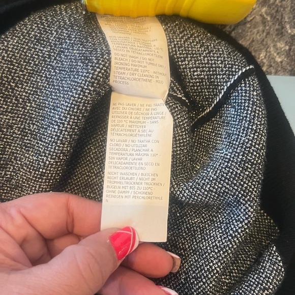 Blugirl Knit Sweater w/ Floral Sleeves & Subtle Sparkle – M - Picture 10 of 13